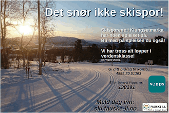 Det snør ikke skispor